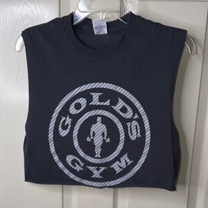 Gold's Gym Black Crop Top